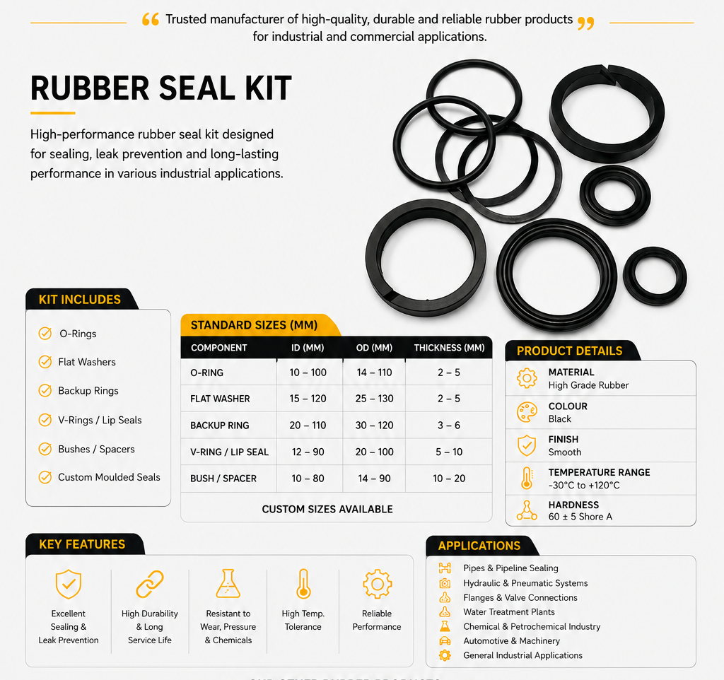 Cylinder Seal Kit (Rubber)